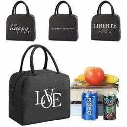 lunch Bag Cooler Tote Portable Insulated Box Canvas Thermal Cold Food Ctainer School Picnic Men Women kids Travel Dinner Box h97Z#