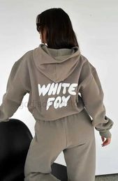 White Designer Tracksuit Fox Hoodie Sets Two 2 Piece Set Women Mens Clothing Sporty Long Sleeved Pullover Hooded Tracksuits Spring Autumn Winter Smart 4441d17