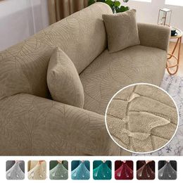 Chair Covers Thick Jacquard Sofa Cover For Living Room 1/2/3/4 Seats Solid Couch L Shaped Protector Bench