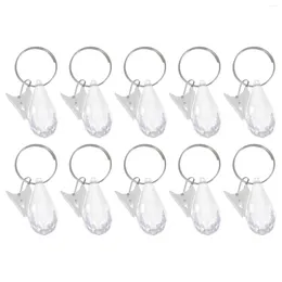 Table Cloth 10 Pcs White Curtains Counter Weight Shower Weights Clips Outdoor Window Counterweight Bottom Weighted Liner For