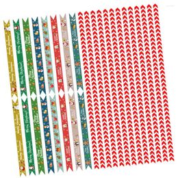 Disposable Cups Straws Decals Christmas Straw Sticker Adhesive Themed Stickers Sticky Multi-function Xmas