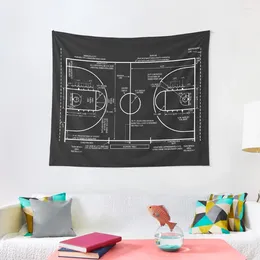 Tapestries Basketball Court Tapestry Decorative Paintings For Bedroom Home Decor Accessories Room Design