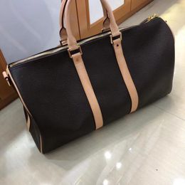 10A High Quality luxury keepall 45 50 55 designer duffle bags Women's Man tote handbag luggage bag fashion travel Shoulder duffel bag Leather purse clutch