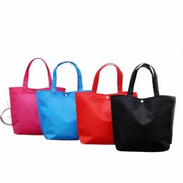 foldable Shop Bag Reusable Eco Large N-Woven Fruit Grocery Bag Lage Travel Storage Handbag Shoulder Bag Pouch k9uS#