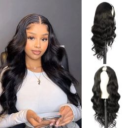 Wigs Synthetic Body Wave V Part Wig Glueless Upgrade Wig V Part Wig 1230 Inch Heat Resistant Hair Natural Color for Black Women