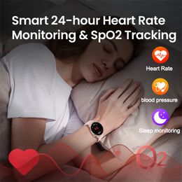 2023 Smart Watch Women Man AMOLED Screen Always Display Time Bluetooth Call IP68 Waterproof Music Heart Rate Sport smartwatch