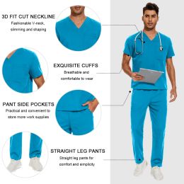 Nurse Accessories for Work Medical Scrubs Men Surgical Uniform Doctor Nurse Work Specific Scrubs Unisex Veterinary Uniforms Suit