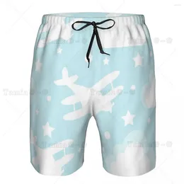 Men's Shorts Mens Swimming Swimwear Aeroplane Submarine Men Trunks Swimsuit Beach Wear Boardshorts