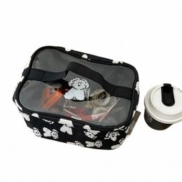 cute Dog Makeup Bag with Large Capacity for Portable Storage Travel Organiser Skin Care Product Storage Bag Makeup Case Purse j7VL#