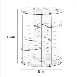 Storage Boxes Box For Cosmetic Organiser With 70% Space Saving Large-capacity Makeup 360 Rotating Design Vanity