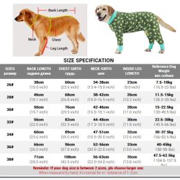 Pet 4 Leg Long Sleeve Pyjamas Recovery Onesie For Anti Licking Wound Care Dogs Comfortable Anti-UV Onesie Jumpsuit Jammies