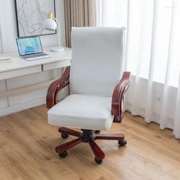 Chair Covers Stretch Leather Office Computer Cover Swivel Waterproof Protect One-piece All-inclusive Universal Case