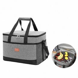 36l Large Insulated Cooler Bag Food Drink Thermal Picnic Lunch Bag Leakproof Cooling Box Cam BBQ Family Outdoor Activities P7bh#