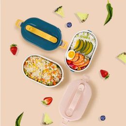 Dinnerware Portable 2-In-1 Electric Heated Lunch Box Stainless Steel Liner Bento Lunchbox Container Car Home