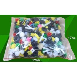 500/300/200/100pcs Universal Car Fastener Push Pins Plastic Fastener Fender Bumper Interior Panel Trim Rivet Color Size Random