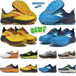 Casual Brooks Cascadia Running Shoes Designer Menções Esportes ao ar livre femininos Cem cem bula preto e preto verde laranja eur 36-45