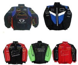 F1 Formula 1 racing jacket full embroidered logo team cotton clothing spot sales