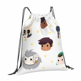 chibi Owl House Water-Resistant Drawstring Backpacks Designed All-Weather Use School Cam Excursis Canvas J1sf#