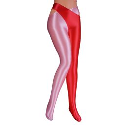 2022 Satin Glossy Sexy Leggings Trousers Glitter Stockings Japanese Full-Length Pants High Waist Tights Women Shiny Jeggings