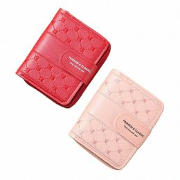 wallet For Women Fi Simple New Versatile Heart Colour Clutch Zipper Buckle Coin Purse O2jM#