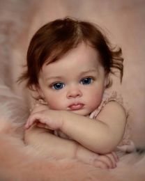 58 cm Reborn Toddler Doll Tutti Handfärg 3D -hud Multipla lager Måler med synliga vener Bebe Reborn Dolls Toys for Girls