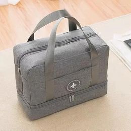 Storage Bags Women Travel Bag Organizer Cosmetic Makeup Clothes Shoes Sport Tool Duffel Shoulder Handbag Pouch Suitcase Accessories