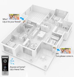 10 Inch Video Intercom Kit in a Private House Wifi 1080P Call Panel Doorbell Camera Door Phone for Apartment Home Tuya Smart