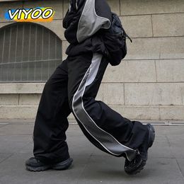 MenS Y2K Clothes Tracksuits Loose Wide Leg Cargo Jogging Track Pants Couple Korean Fashion Clothing Sweatpants Techwear Women 240322