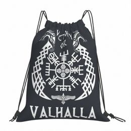 victory Or Valhalla V-Viking Age Cool Drawstring Bags Hiking Pouch 3D Print Backpack Boy Girls School Shoe Bag k5Xz#