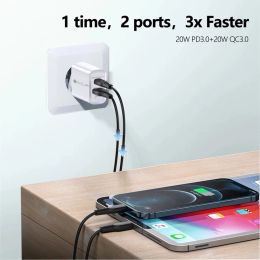 PD 20W USB C Charger For iPhone 14 13 12 Pro Quick Charge 3.0 Fast Charging Adapter For iPad Xiaomi Samsung Mobile Phone Charger