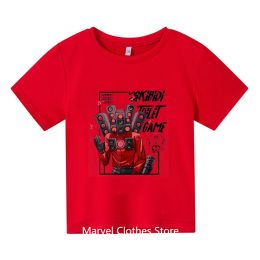 Game Skibidi Toilet Tshirt Kids Short-sleeved Colorful Print Speakerman T-shirt Baby Boys Summer Streetwear Girls Casual Tops