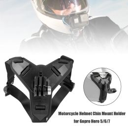 Front Chin Bracket Holder Tripod Mount Motorcycle Helmet Chin Strap Mount for Xiaomi Yi Action Camera harnais telephone