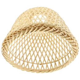 Woven Lamp Shade Hanging Lamp Shade Small Rattan Lampshade Pendant Light Shade Rustic Shades Light Covers for Bedside Ceiling