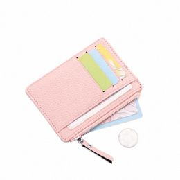 tassel Wallet Credit Multi-Card Holders Package Fi PU Functi Zipper Ultra-Thin Organiser Case Student Women Coin Purse q3DD#