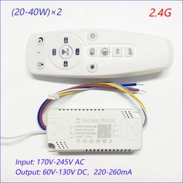 APP control LED driver 2.4G remote intelligent LED transformer (12-24W)X2 (40-60W)X2 for dimmable color-changeable chandelier