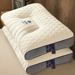 Latex Pillow Household Natural Rubber Cervical Spine Pillow To Help Sleep 240320