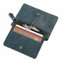 genodern New Coin Purse Genuine Leather Retro Creative Mini Japanese Style Coin Holder Multifunctial Card Holder Y5oN#