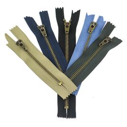 Brass Zipper Automatic Locking End Zipper Thick Webbing Clothing Pants Jeans Home Textiles Sewing Supplies Zipper Accessories