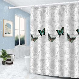 Shower Curtains LLM Curtain Bathroom Thickened Polyester Fabric Partition Door Waterproof Mildew-proof And Easy To Clean