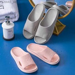 home shoes Women Thick Platform Cloud Slippers Summer Beach Soft Sole Slide Sandals Men Ladies Indoor Bathroom Anti-slip Home Slippers RLDL Y240409