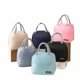 solid Color Simple Lunch Bag Food Thermal Box Office Cooler Thermal Insulati Lunch Box Picnic Travel Bento Box Insulated Case I6Gh#