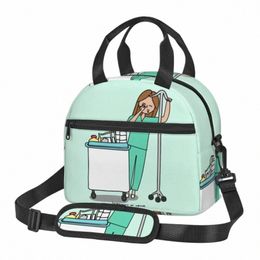 doctor Nurse A Large Thermal Insulated Lunch Bags With Adjustable Shoulder Strap Cooler Thermal Food Box 65Zm#