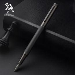 LT Hongdian Black Forest Pen Calligraphy Student Business Office Women Boxed 1850 Gift Ink Pen 240325