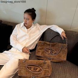 Handbag Designer Fashion Brand Denim Canvas Dingdang Bag Wandering Large Womens Capacity Travel Chain Strap Crossbody Tote