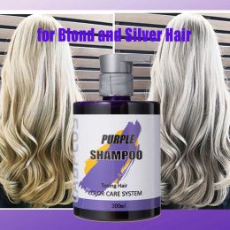 Color 300ml Purple Hair Mask For Blonde Hair Treatment Eliminate Brassy Yellow Tones For Blonde Gray Hair Color Dyed Care Sulfate Free