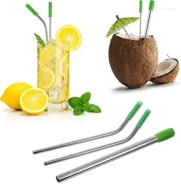 Drinking Straws Drink Portable Reusable Party Straw With Cleaning Brush