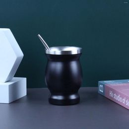 Cups Saucers Wooden Coffee Mug Set Stainless Steel Mini Lightweight Handy Gift Cup Multi Functional Practical Housewares International Mugs