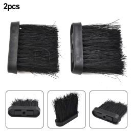 2Pcs Fireplace Brush Chimney Cleaner Brush Accessories Plastic Handle Fireplace Brush Head Replacement Broom Fireplace Clean