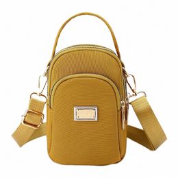 women Leisure Mobile Phe Shape Nyl Shoulder Bag Travel Luxury Handbag Zipper Multiple Pocket Female Trend Mini Crossbody Bag y3WA#