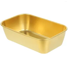 Plates Rectangular Baking Dish Wedding Simple Bowl Snack Container Plate Stainless Steel Fruit Storage Multi-functional Metal